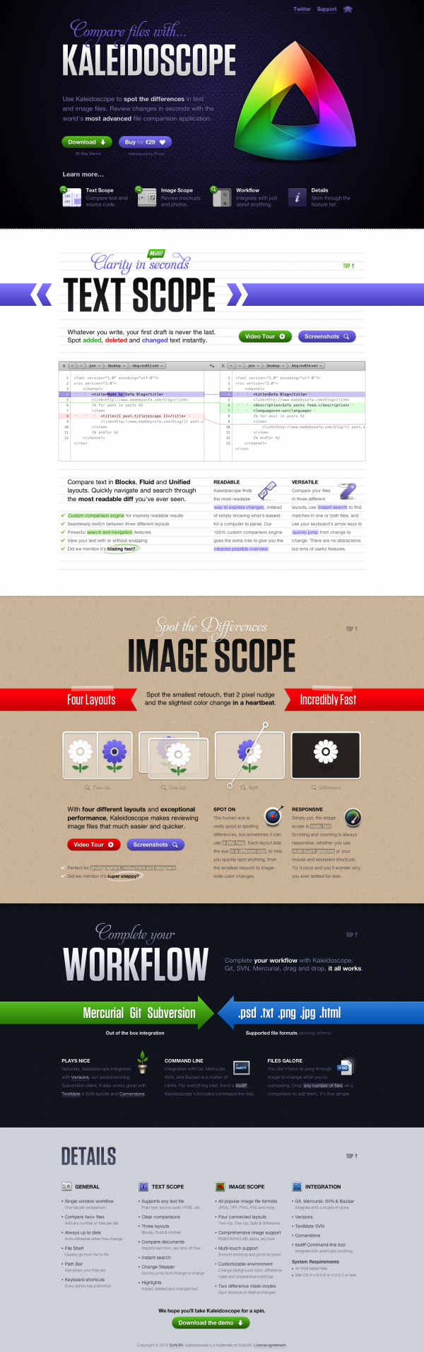 Kaleidoscope — File comparison for Mac