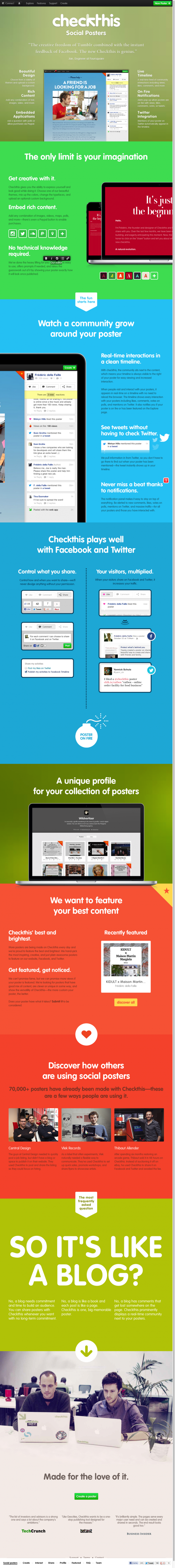 Social Posters - Discover the new Checkthis
