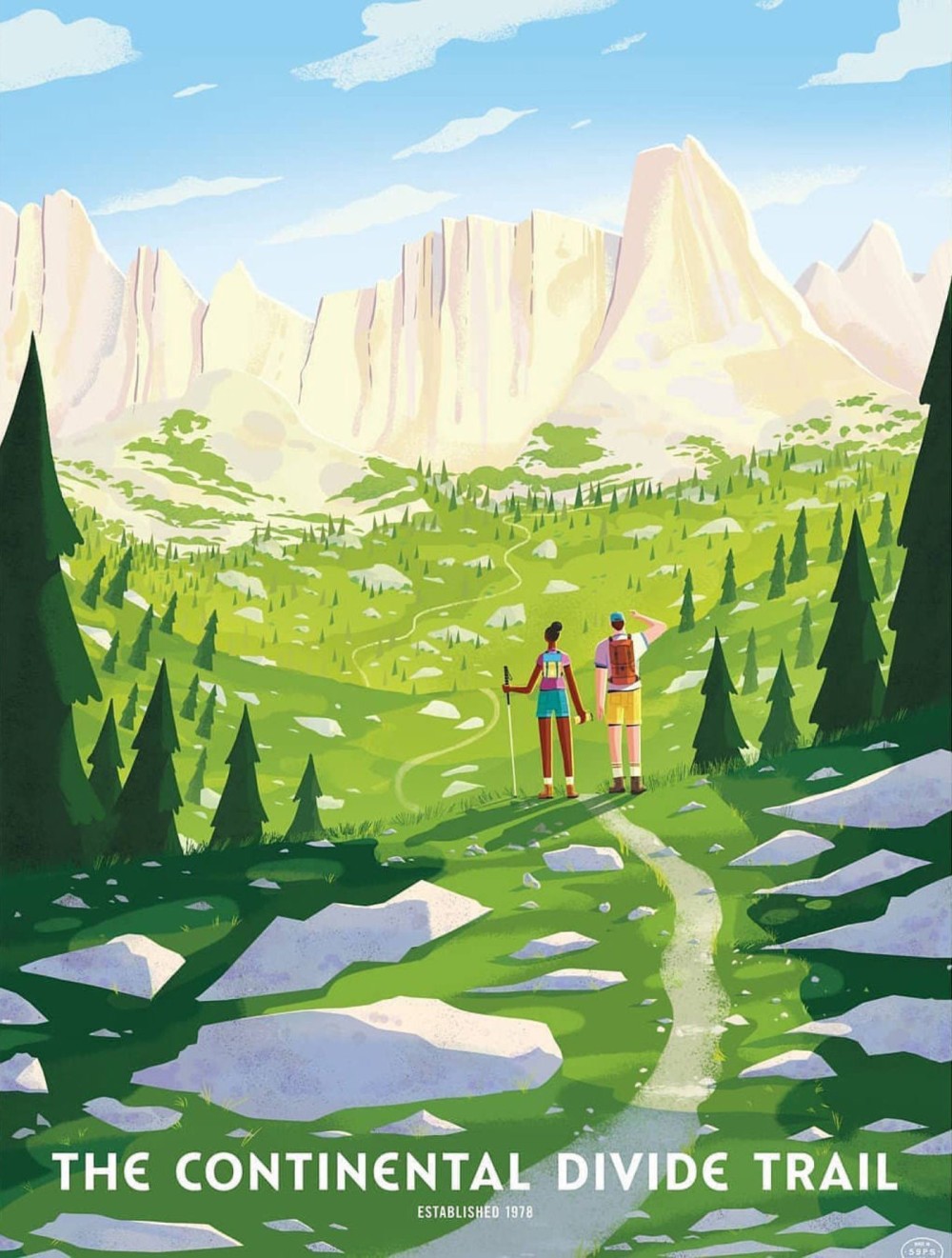 The continental divide trail