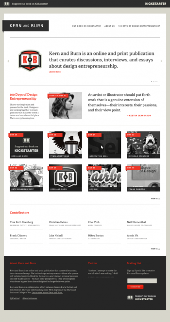 Kern And Burn - A Publication About Design Entrepreneurship