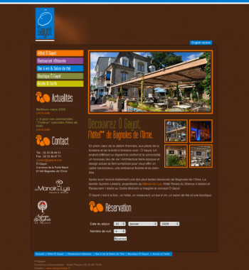 O Gayot - Hôtel restaurant situé en Normandie : Ô Gayot, au sein même de la station thermale de Bagnoles de l'Orne.