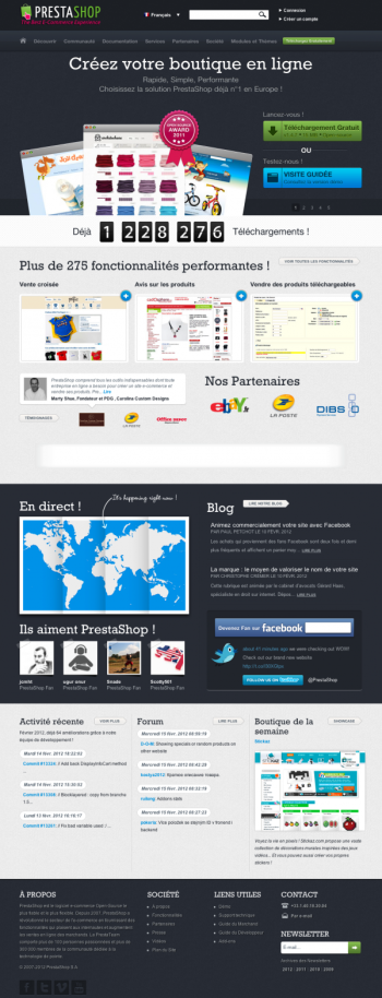 PrestaShop - Créer une boutique en ligne avec PrestaShop, Logiciel e-commerce Open-source