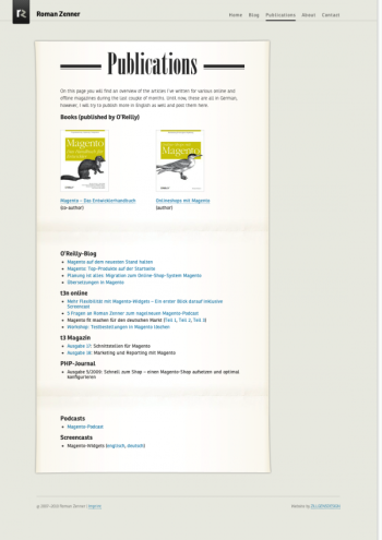 Publications |Roman Zenner