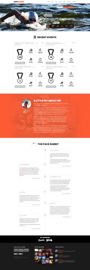 Sam Holmes - Professional Triathlete - Triathlon - Swimming - Running - Biking