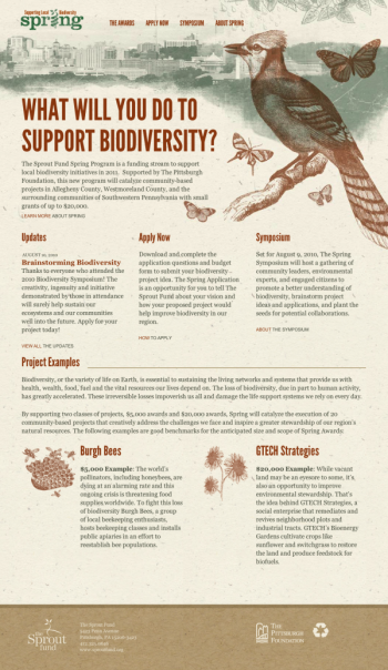 Spring - Supporting Local Biodiversity