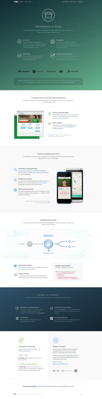 Stripe - Marketplaces