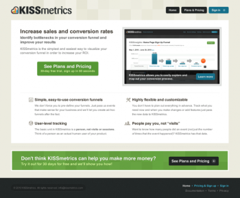 Welcome to KISSmetrics